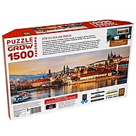 Quebra-Cabeça 1500 Peças Pôr do Sol em Praga – Grow - imagem 2