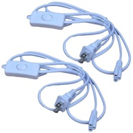 RecDec: Pacote com 2 Cabos de Alimentação T5/T8 Grow Lights com Interruptor Liga/Desliga - Plugue EUA 1.5m - imagem 2