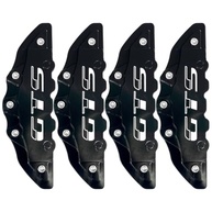 Kit 4 Capas Pinça de Freio Automotivo GTS - Design Esportivo e Proteção Premium (Preto) - imagem 2