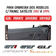 Kit Restauro Presilha Ombreira para Gol Voyage Parati Saveiro GL GLS GTS GTi 87 a 94 Cinza - imagem 3