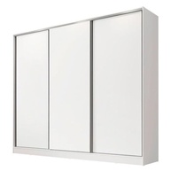 Guarda-Roupa Casal Nantes 3 Portas de Correr | MDF Premium Branco & Rustic - imagem 4