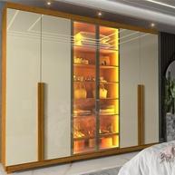 Guarda-roupa Casal 6 Portas com Led Imperatriz Reflecta - Design Moderno e Funcionalidade Premium - imagem 2