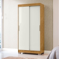 Guarda-Roupa Solteiro 2 Portas e 2 Gavetas Antares Marrocos/Off White | Organização Moderna para Quartos Pequenos - imagem 1