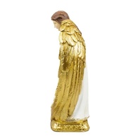 Presépio Sagrada Família com Anjo da Guarda em Resina - 22,5cm | Decoração Religiosa Elegante - imagem 2