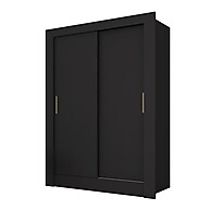Guarda Roupa 2 Portas Correr Betina: Preto e Prático! - imagem 1