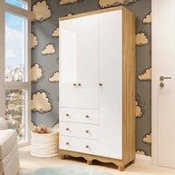 Guarda-Roupa Bebê 3 Portas: Mimo Espresso - imagem 1