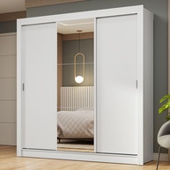 Guarda-Roupa Casal 3 Portas Correr Espelho – Madesa - imagem 1