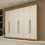 Guarda-Roupa Casal 6 Portas Buganvílea Espresso – Organize com Estilo - imagem 1