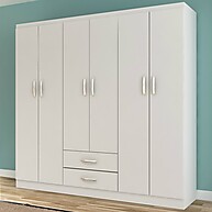 Guarda Roupa Casal: 6 Portas e 2 Gavetas - imagem 1