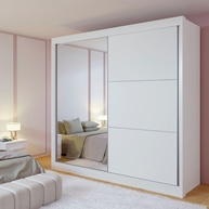 Guarda Roupa Casal Branco: 6 Gavetas e Espelho! - imagem 1