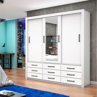 Guarda-Roupa Casal Branco Anjos: Espaço & Elegância - imagem 1
