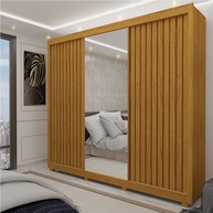 Guarda-Roupa Casal com Espelho 3 Portas Royale – Organize seu quarto com estilo! - imagem 1
