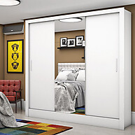 Guarda Roupa Casal com Espelho 3 Portas – Santiago Carioca - imagem 1