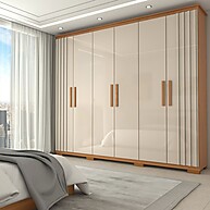 Guarda-Roupa Casal Hiara: 6 Portas + 4 Gavetas - imagem 1