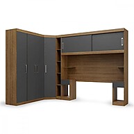 Guarda-Roupa Casal Ipe Wood Grafite – Espaço e Estilo - imagem 1
