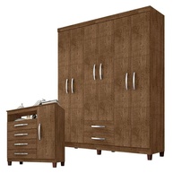 Guarda Roupa Casal Malbec + Cômoda Sapateira - imagem 1
