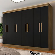 Guarda Roupa Casal Mariah: 8 Portas e Design Moderno - imagem 1