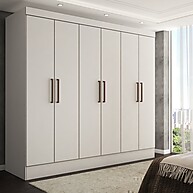 Guarda-Roupa Casal Nórdico: 6 Portas e 3 Gavetas - imagem 1