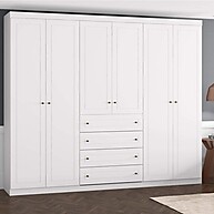 Guarda-Roupa Casal Nova York Branco: Espaçoso e Moderno - imagem 1