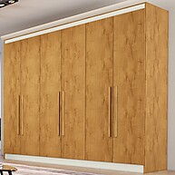 Guarda-Roupa Casal Oslo 6 Portas: Elegância e Espaço em MDF - imagem 1