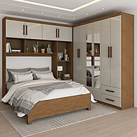 Guarda-Roupa Casal Paradise: 10 Portas + Cama! - imagem 1