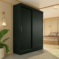 Guarda-Roupa Casal Preto Boreal: 2 Portas e Mais! - imagem 1