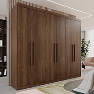 Guarda-Roupa Casal Roma Espresso com 6 Portas e 3 Gavetas - imagem 1