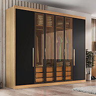 Guarda Roupa Casal Valencia: 6 Portas e Muito Estilo - imagem 1