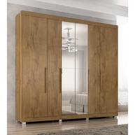 Guarda Roupa Casal Valencia: 6 Portas + Espelho - imagem 1