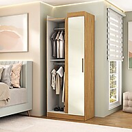Guarda-Roupa de Canto 2 Portas Paris: Otimize Seu Espaço! - imagem 1