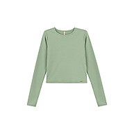 Blusa Feminina Manga Longa Básica Marialícia Verde Claro – O Essencial do Seu Guarda-Roupa - imagem 2