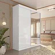 Guarda-Roupa Solteiro Peônia Branco: Espaço e Estilo - imagem 1