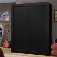 Guarda-Roupa Solteiro Preto: Dallas Madesa 2 Portas - imagem 1