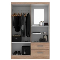 Guarda-Roupa Solteiro 2 Portas e 2 Gavetas Capelinha Evidencia – Organização e Estilo para Seu Quarto - imagem 4