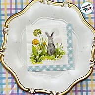Guardanapos de Páscoa Coelho Rizzo: Decore sua Mesa! - imagem 1