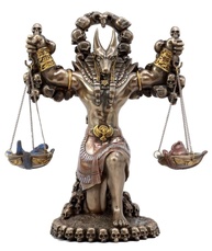 Estatueta de Anúbis Guardião do Submundo - 21,5 cm em Bronze - Decoração Mística e Simbólica - imagem 1