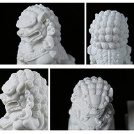 Par de Estátuas Foo Dogs Grandes - Leões Guardiões Feng Shui para Proteção e Prosperidade em Casa e Ambientes Externos - imagem 5