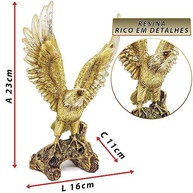 Estátua Decorativa Animal em Resina - Guia Força Poder | Decoração Sala Escritório - imagem 4