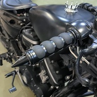Punhos de Guidão HDBUBALUS 25mm para Harley Davidson - Conforto e Estilo Preto - imagem 3