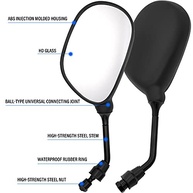 Espelho Retrovisor Universal 360° para Guidão de Moto e Quadriciclo - Visão Ampla e Segura - imagem 4