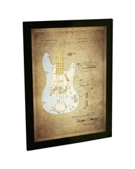 Quadro Decorativo Guitarra - Estilo Rock Band - Moldura Pronta para Pendurar - imagem 2