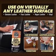 Chemical Guys Toalhetes de Couro Quick Detailer: Limpeza e Proteção Rápida para Seu Carro - imagem 4