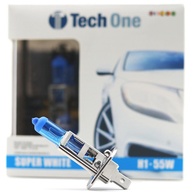 Lâmpada Super Branca H1 8500K 55W Tech One: Iluminação Premium para Seu Veículo - imagem 1