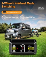 Sistema TPMS Solar H11: Monitoramento Inteligente de Pressão de Pneus com 4 Sensores Externos e Tela Solar - imagem 5