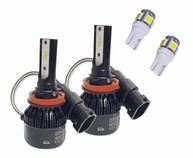 Kit Super LED H8 H9 H11 H16 + T10 6000K: Iluminação Premium para Faróis e Auxiliares - imagem 2