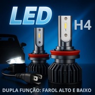 Kit 2 Lâmpadas LED H4 20.000 Lúmens 6500K: Farol Alto e Baixo em 1! - imagem 3