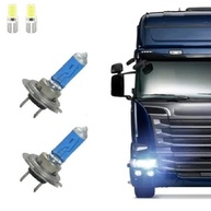 Kit Lâmpadas H7 Super Branca 100W 24V 5000K + Lâmpadas T10 LED Brinde - imagem 2
