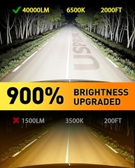 Lâmpadas LED FAHREN H7: 900% Mais Brilho, 6500K Branco Frio, Plug & Play - imagem 3