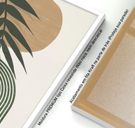 Quadro com Moldura Flor Bege Dourada - Decoração Elegante para Sala, Quarto e Hall - imagem 3