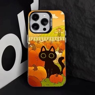 Capinha Halloween Gato Abóbora iPhone - imagem 3